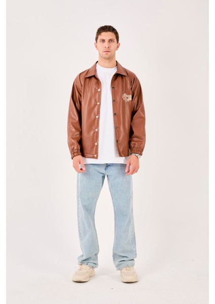 X-2013 Ön ve Arka Nakış Detaylı Astarlı Mont