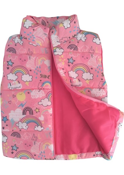 Laura Baby Renkli Sevimli Desen Kız Bebek/çocuk Şişme Yelek