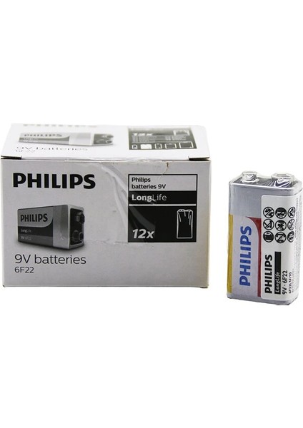 Phılıps 9V Pil 12PCS (4887)