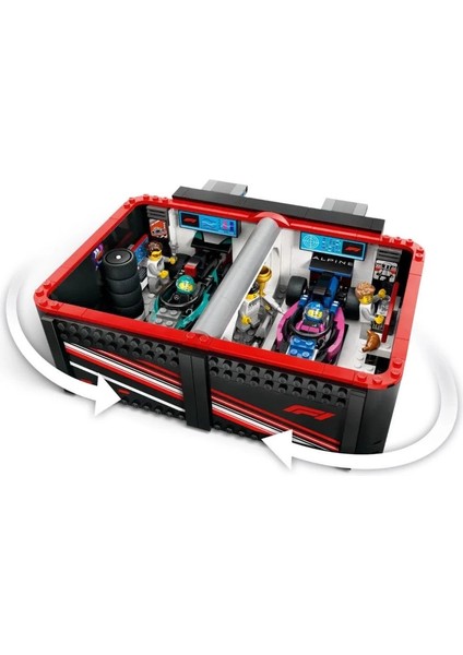60444 LEGO City F1 Garajı ve Mercedes-Amg ve Alpine Arabaları 678 Parça +7 Yaş fırsatları