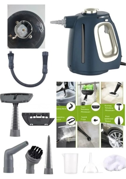 Güçlü ve Hızlı Buharlı Temizleme Makinesi, Kimyasalsız Hijyen Sağlar, Parlaklık Katar