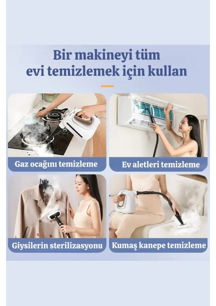 Güçlü ve Hızlı Buharlı Temizleme Makinesi, Kimyasalsız Hijyen Sağlar, Parlaklık Katar modelleri