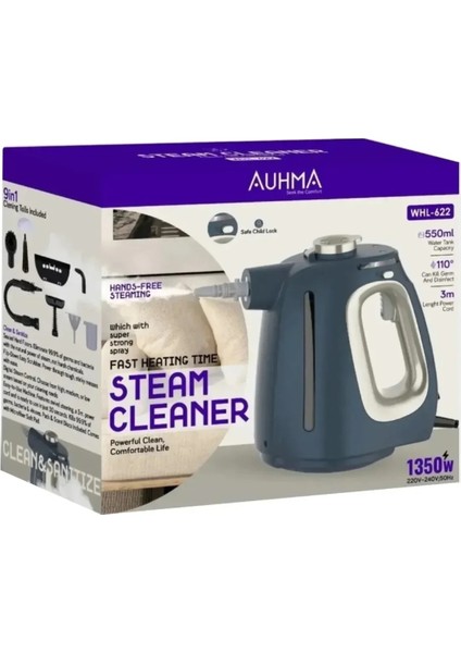 Güçlü ve Hızlı Buharlı Temizleme Makinesi, Kimyasalsız Hijyen Sağlar, Parlaklık Katar