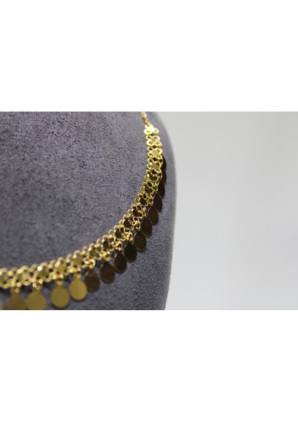 14 Ayar Altın Pullu Akıtma Kolye fırsatları