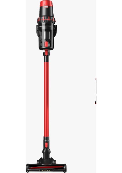 Şarjlı Dikey Süpürge, Hepa Filtre, LED Başlık, Beyaz, Güçlü ve Hafif Temizlik Araçları