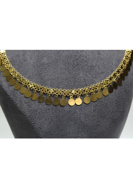 14 Ayar Altın Pullu Akıtma Kolye indirimleri