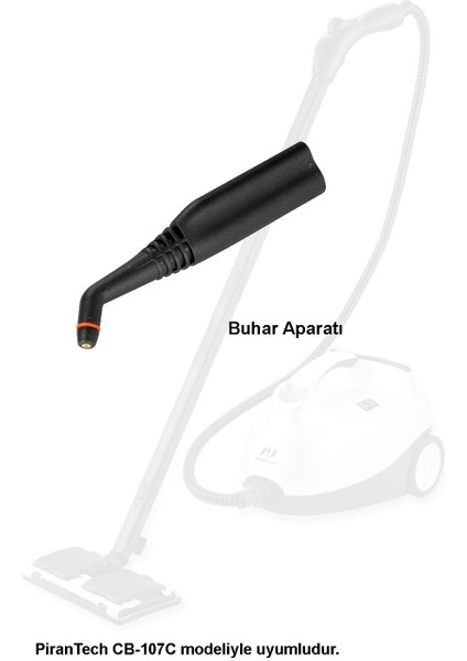 Siyah CB-107C Buharlı Temizlik Makinası Yedek Buhar Aparatı