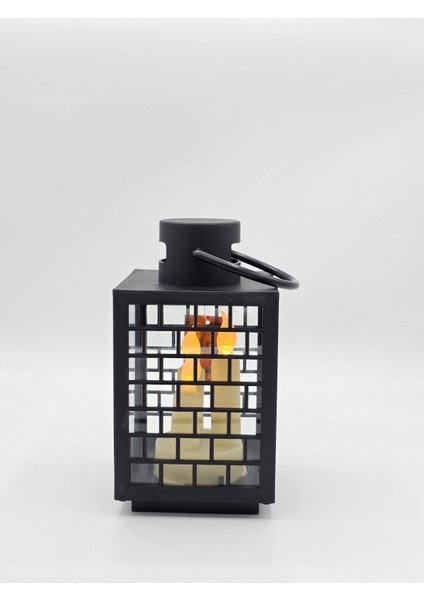 Dekoratif Pilli LED Mumlu Kandil Asılabilir Fener 21 x 11 cm fiyatları