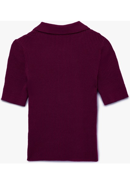 Yarım Düğmeli Kısa Kollu Polo Yaka Triko Kazak fiyatları