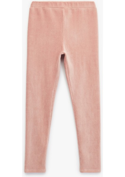 Beli Lastikli Yüksek Bel Basic Kadife Tayt fiyatları