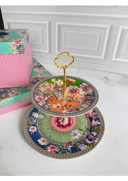 Floral Katlı Kek Kurabiye Standı fiyatları