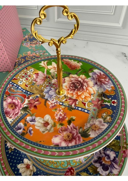 Floral Katlı Kek Kurabiye Standı modelleri