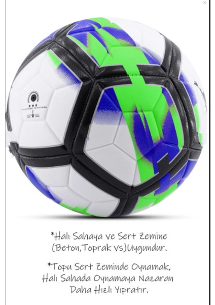 Futbol Topu Laliga Pompalı Sert Zemin Halı Saha Futbol Topu No:5 Çoklu Renk 036. fırsatları