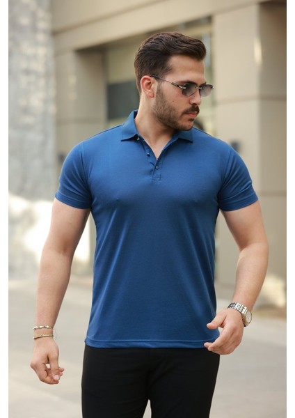 Erkek Yakalı Kısa Kollu Tişört