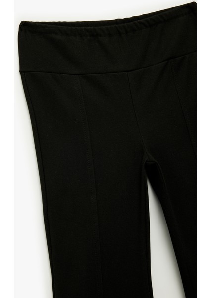 Beli Lastikli Basic Ispanyol Paça Pantolon modelleri