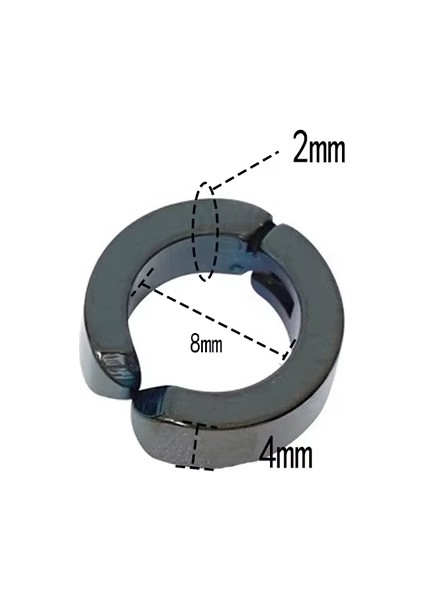 Erkek Küpesi - 2 Adet Çelik Kıstırmalı Küpe Paslanmaz Atmaz Çelik Gümüş Renk Küpe indirimleri