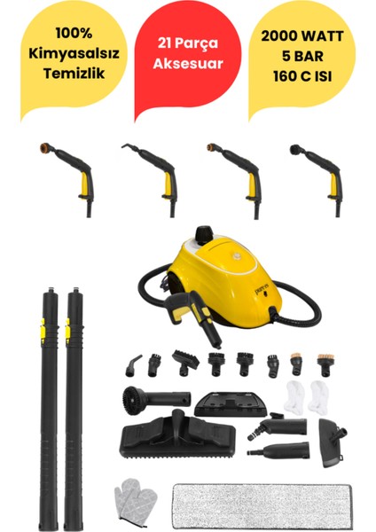 Yüksek Basınçlı Buharlı Temizleyici, Güçlü ve Verimli Temizlik Aracı