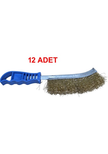Junior 260 mm Plastik Saplı Tel Fırça 12 Adet fırsatları