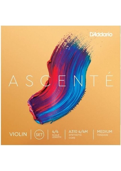 Daddarıo A310 4/4m Keman Tel Seti, Ascente, Medıum