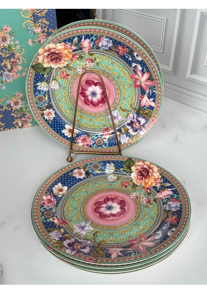 Floral Servis Tabak 6'lı