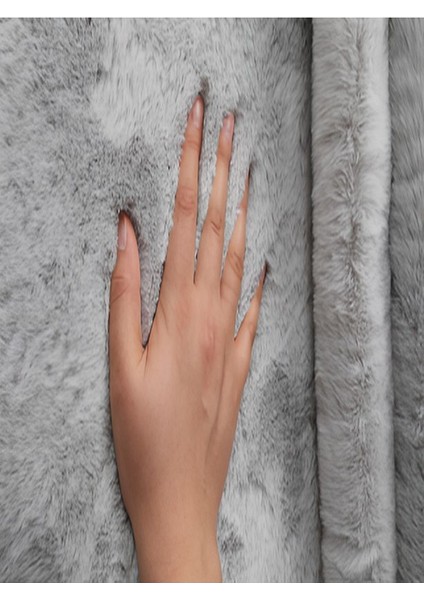 Açık Gri Oval Kesme Yumuşak Kaymaz Taban Kalın Peluş Yıkanabilir Mutfak Oturma Odası Halı Yolluk modelleri