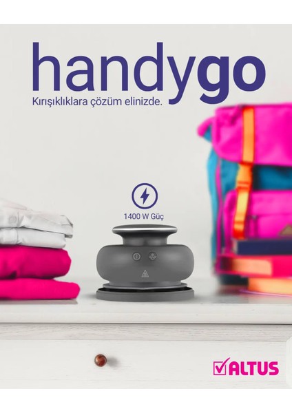 Yüksek Performanslı Taşınabilir Seyahat Ütüsü, 1400 W, Seramik Taban, Yatay ve Dikey Kullanım fiyatları