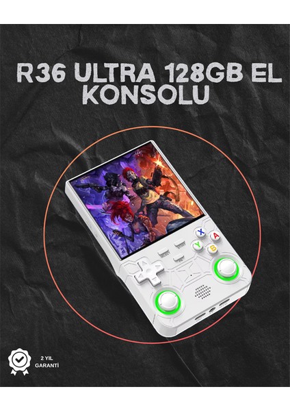 Msa-Shop R36 Ultra Taşınabilir Konsol – 3000 Mah Batarya, Wifi ve Rgb Destekli, 30.000 Oyun