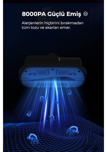 Şarjlı Uv Işınlı Anti Alerjen Yatak ve Koltuk El Süpürgesi Gold modelleri