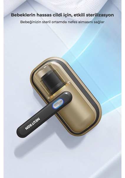 Şarjlı Uv Işınlı Anti Alerjen Yatak ve Koltuk El Süpürgesi Gold fırsatları