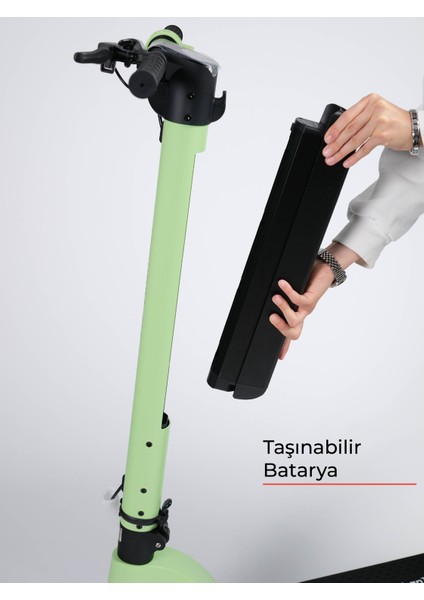X8 Elektrikli Scooter - Max 700 W Çıkartılabilir Batarya Özellikli Scooter