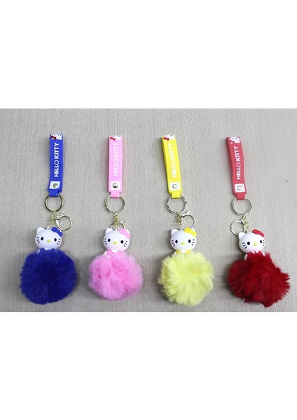 Ponponlu Hello Kitty Anahtarlık ALK4247
