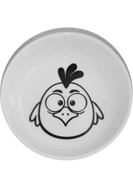 Raccoon ECO013 Cockerel Seramik Mama ve Su Kabı 250ML