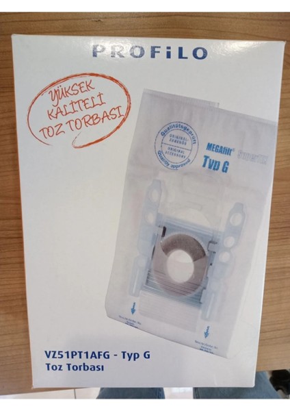 G Tipi Süpürge Makinesi Torbası 461746, Yüksek Performans ve Dayanıklılık Sağlar