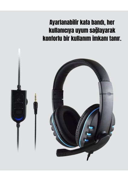 Msa-Shop Ayarlanabilir Kafa Bandı ve Mikrofonlu Kulaklık – Oyun ve Müzik Için Ideal fırsatları