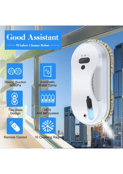 Uzaktan Kumandalı Otomatik Cam Temizleme Robotu, Pratik ve Hızlı Temizlik