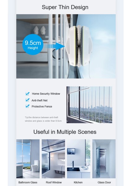 Uzaktan Kumandalı Otomatik Cam Temizleme Robotu, Pratik ve Hızlı Temizlik fırsatları
