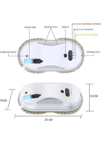 Uzaktan Kumandalı Otomatik Cam Temizleme Robotu, Pratik ve Hızlı Temizlik