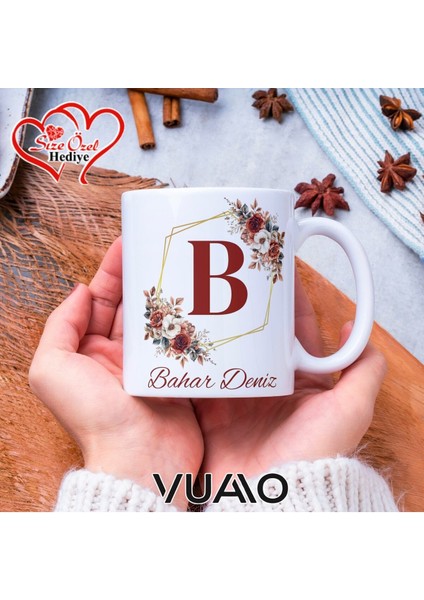 Kişiye Özel Isimli ve Harfli Kupa ve Mouse Pad Seti,kaymaz Taban - Baskılı Mousepad fiyatları