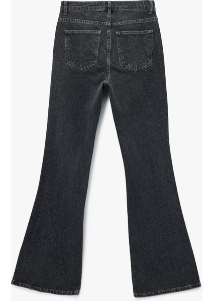 Yüksek Bel Ispanyol Paça Dar Kesim Jean Pantolon - Flare Jeans fiyatları