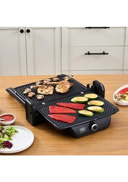 Matte Siyah 6 Dilim Izgara ve Tost Makinesi, Çok Renkli, Pratik ve Şık Tasarım indirimleri