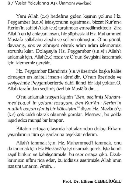 Aşk Ummanı Mevlana - Prof. Dr. Ethem Cebecioğlu