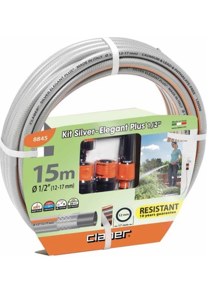 8845 Silver Elegant Plus Hortum Seti 15MT