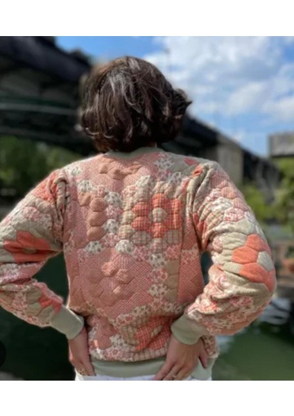 Patchwork Sweat-Shirt , Emzirme T-Şhirtü , Kırkyama Emzirme Sweatshirt fırsatları