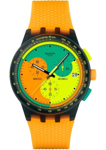SUSB422 Swatch Neon Signal Flag Erkek Kol Saati