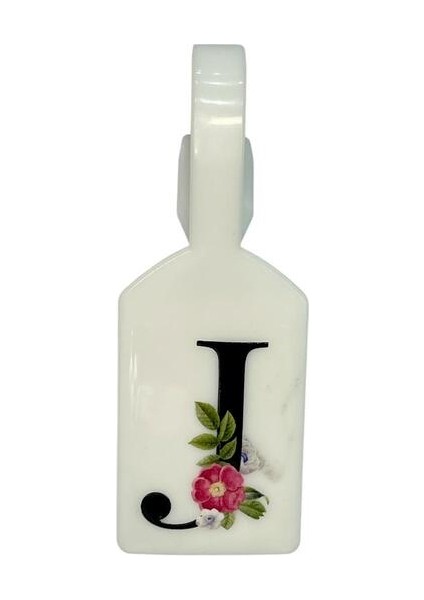 J Harf Beyaz Bavul Etiketi,valiz Etiketi,kartlık,isimlik,bagaj Etiketi