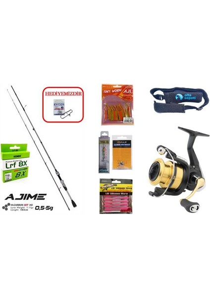 Ajime 183 cm 0.5-5 gr & Daiwa Rs 500 Lrf Seti