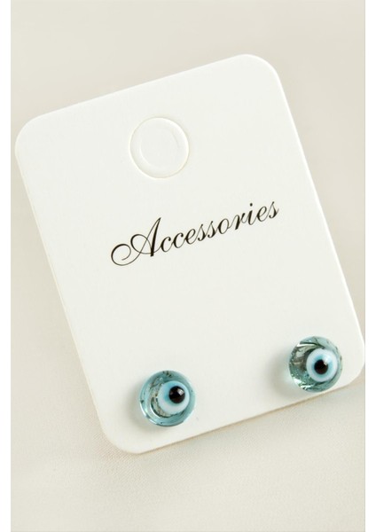 Ds-Derin Nazar Cam Küpe-Açık Mavi fiyatları