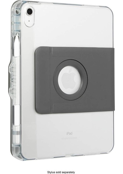iPad 10.9 (10. Nesil) ve iPad A16 Uyumlu Şeffaf 360° Dönebilen Tablet Kılıfı – Askeri Düşme Koruması, Folyo Kapaklı, Apple Pencil Yuvalı, Çoklu Görüntüleme Standı, THZ984GL