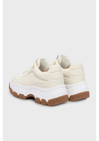 Berrett2 4g Logolu Kalın Taban Sneaker Ayakkabı FLFBRTPEL12 Bayan Ayakkabı Flfbrt PEL12 Cream fırsatları
