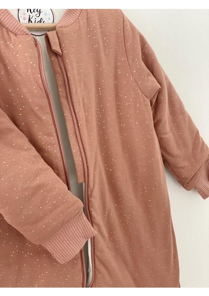 Gül Kurusu Simli Pamuklu Bacaklı Uyku Tulumu modelleri